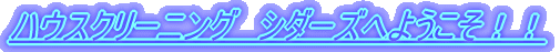 �n�E�X�N���[�j���O�@�V�_�[�Y�ւ悤�����I�I